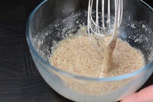 Flax eggs for pumpkin whoopie pies