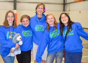 Children Smiling At Camp Blue Spruce With Louise Tippens