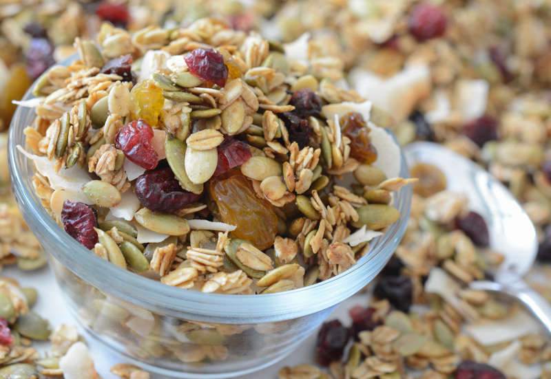 Toasted Coconut and Pumpkin Seed Granola - Your Allergy Chefs