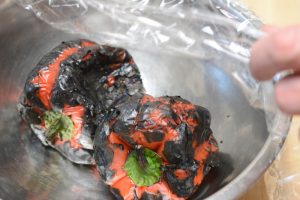 How to roast red bell peppers